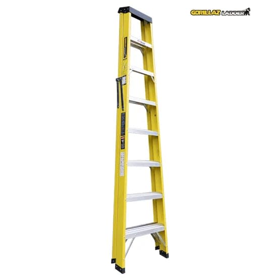 FIBRA ESCALERA TIJERA SIMPLE 2.44M GFTS8-II 102KG GORILLAZ LADDER4