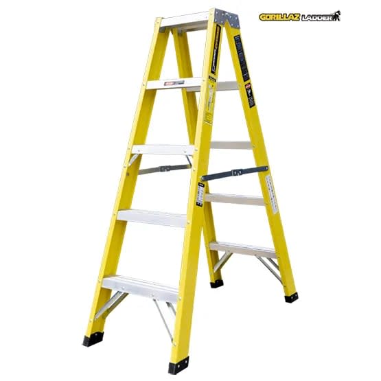 FIBRA ESCALERA TIJERA DOBLE 1.53M GFTD5-II 102KG GORILLAZ LADDER3