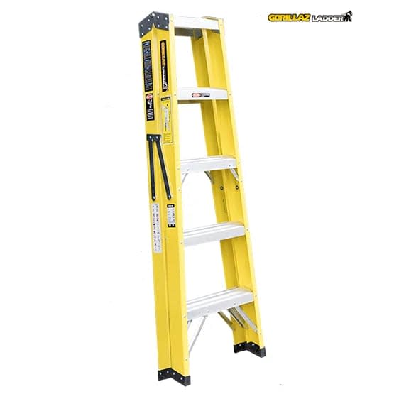 FIBRA ESCALERA TIJERA DOBLE 1.53M GFTD5-II 102KG GORILLAZ LADDER4