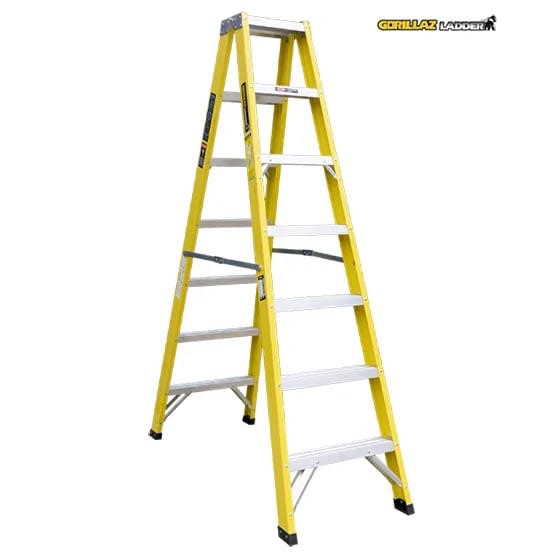 FIBRA ESCALERA TIJERA DOBLE 2.13M GFTD7-II 102KG GORILLAZ LADDER2