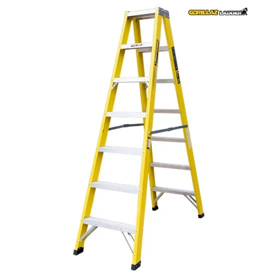 FIBRA ESCALERA TIJERA DOBLE 2.13M GFTD7-II 102KG GORILLAZ LADDER3