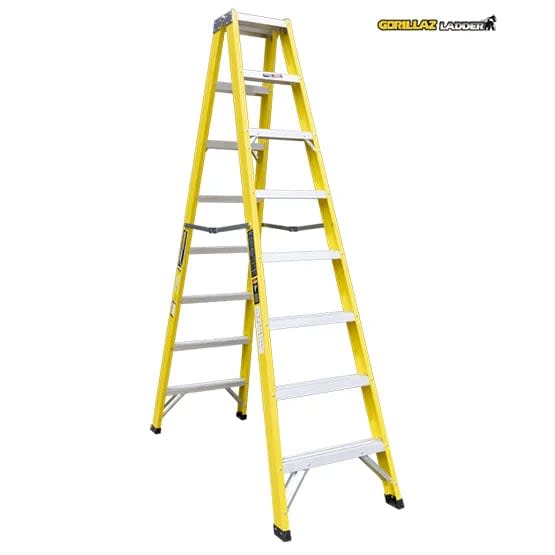 FIBRA ESCALERA TIJERA DOBLE 2.44M GFTD8-II 102KG GORILLAZ LADDER2