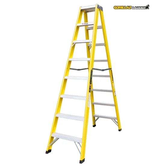 FIBRA ESCALERA TIJERA DOBLE 2.44M GFTD8-II 102KG GORILLAZ LADDER3