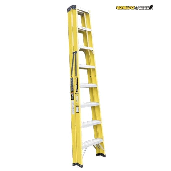 FIBRA ESCALERA TIJERA DOBLE 2.44M GFTD8-II 102KG GORILLAZ LADDER4