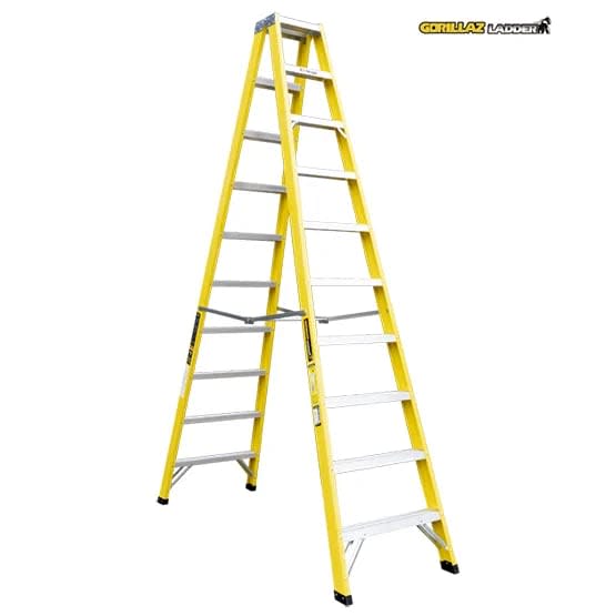 FIBRA ESCALERA TIJERA DOBLE 3.05M GFTD10-II 102KG GORILLAZ LADDER2