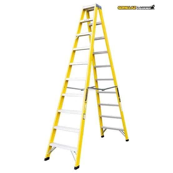 FIBRA ESCALERA TIJERA DOBLE 3.05M GFTD10-II 102KG GORILLAZ LADDER3