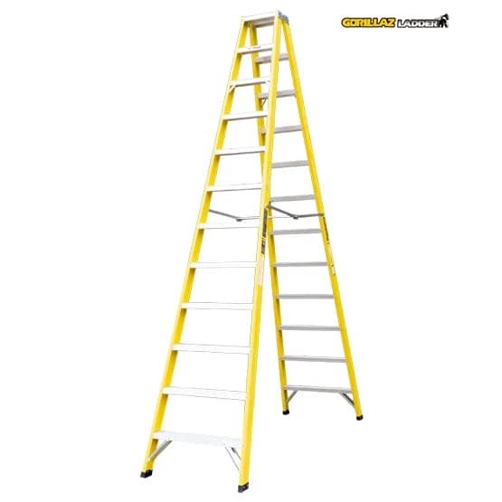 FIBRA ESCALERA TIJERA DOBLE 3.66M GFTD12-II GORILLAZ 102KG3