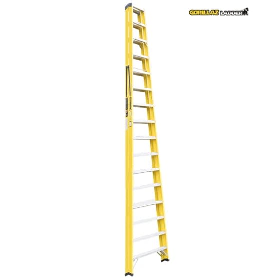 FIBRA ESCALERA TIJERA DOBLE 4.88M GFTD16-IA 150KG GORILLAZ LADDER4