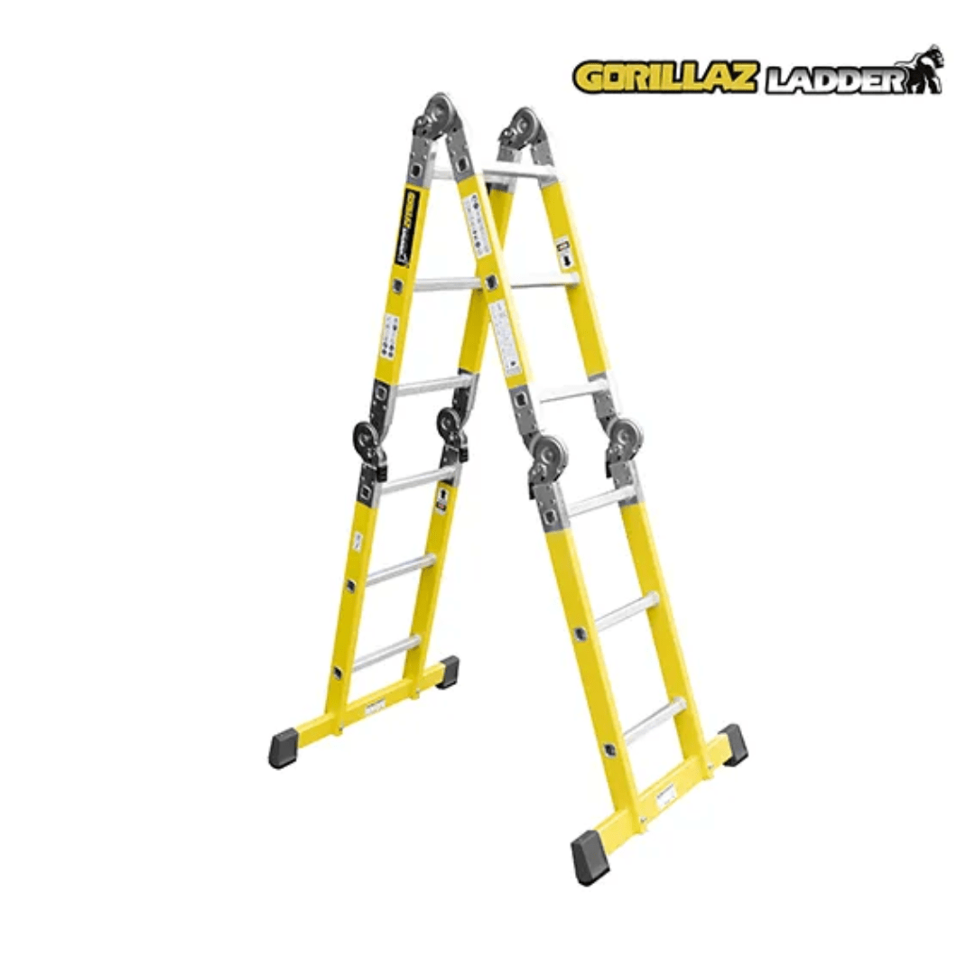ESCALERA FIBRA MULTIPROPOSITO GFM12 IA+ PASOS 150KG GORILLAZ2