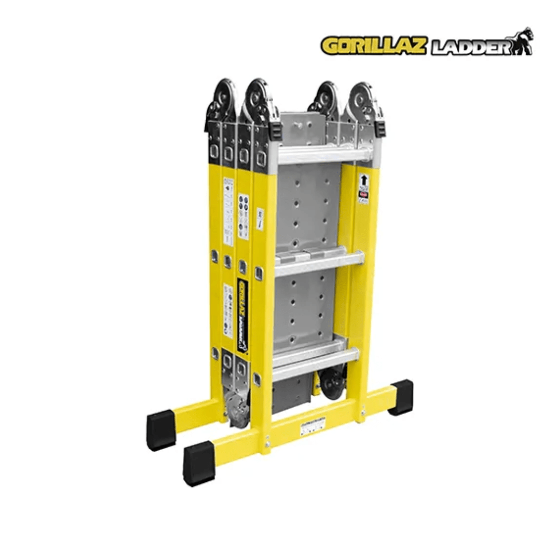ESCALERA FIBRA MULTIPROPOSITO GFM12 IA+ PASOS 150KG GORILLAZ4