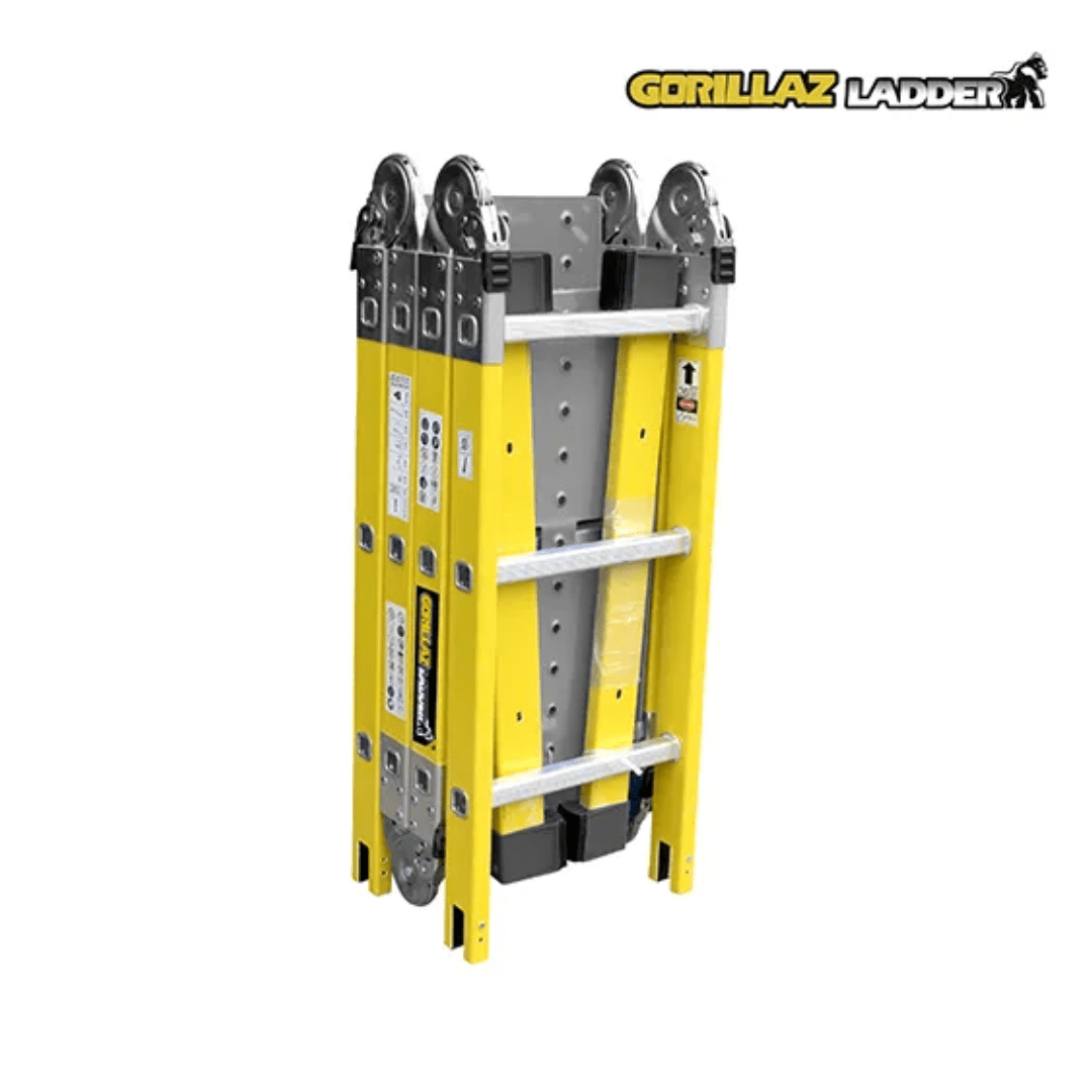 ESCALERA FIBRA MULTIPROPOSITO GFM12 IA+ PASOS 150KG GORILLAZ5