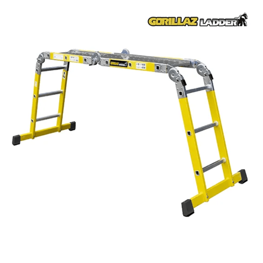 ESCALERA FIBRA MULTIPROPOSITO GFM12 IA+ PASOS 150KG GORILLAZ6
