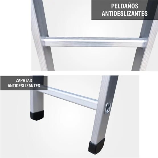 ALUMINIO ESCALERA DE APOYO 2.85M GAA10-IA 150KG GORILLAZ LADDER4