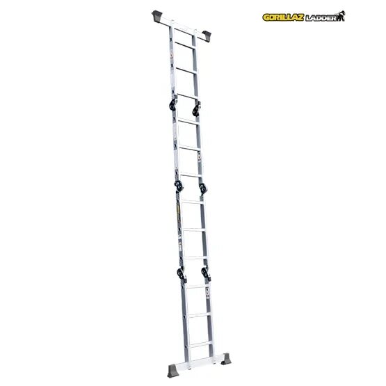 ALUMINIO ESCALERA MULTIPROPOSITO GAM12-IA+ PASOS 150KG GORILLAZ LADDER4