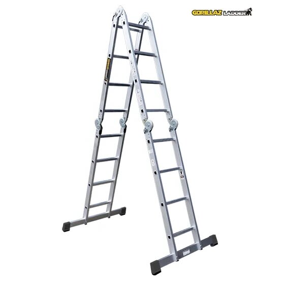 ALUMINIO ESCALERA MULTIPROPOSITO GAM16-IA+ PASOS 150KG GORILLAZ LADDER3
