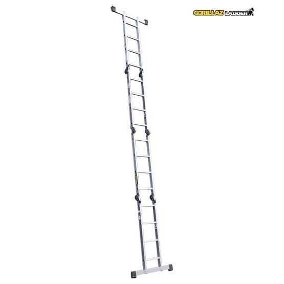 ALUMINIO ESCALERA MULTIPROPOSITO GAM16-IA+ PASOS 150KG GORILLAZ LADDER4