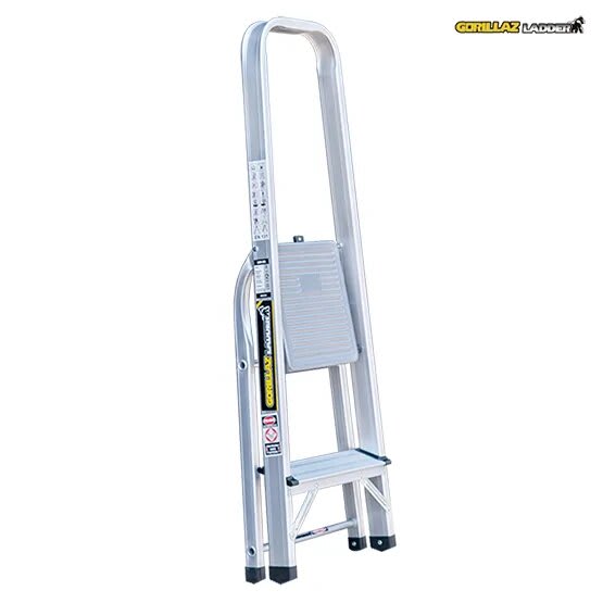 ALUMINIO ESCALERA BANQUETA 0.40M GAB2-IA 150KG GORILLAZ LADDER4