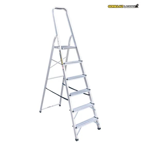 ALUMINIO ESCALERA BANQUETA 1.28M GAB6-IA 150KG GORILLAZ LADDER2