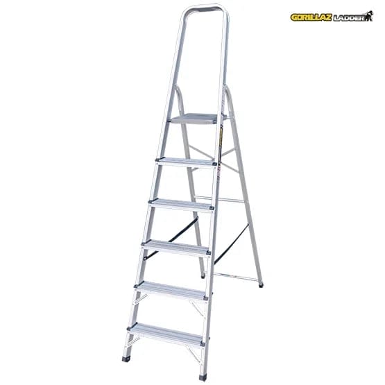 ALUMINIO ESCALERA BANQUETA 1.28M GAB6-IA 150KG GORILLAZ LADDER3