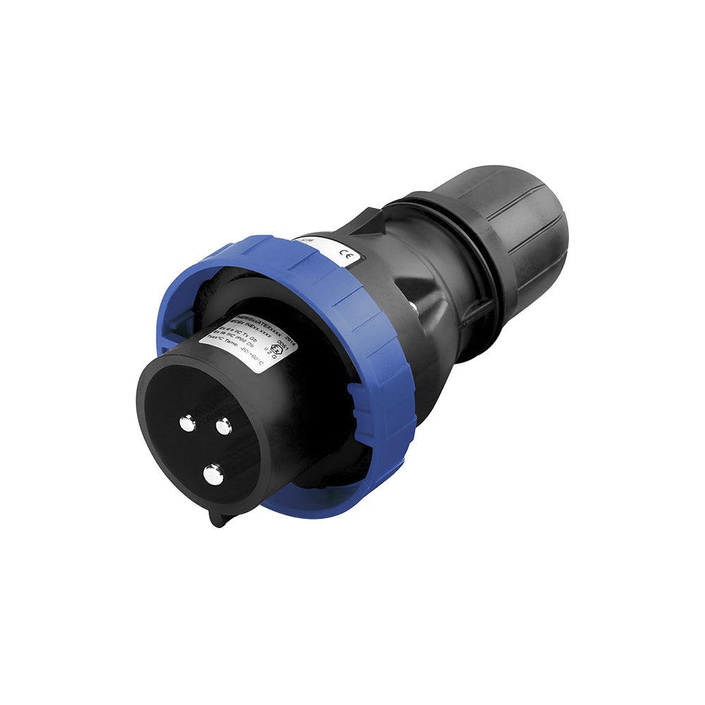ENCHUFE INDUSTRIAL 2X16A+T 250V IP66 6H ZONA 1221 Y 22 219.1633 SCAME1