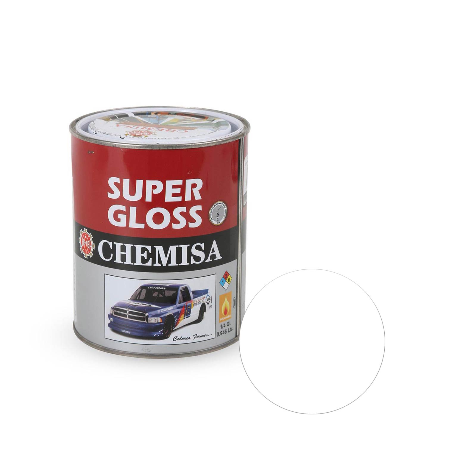 ESMALTE GLOSS BLANCO 1/4 GALON CHEMISA1