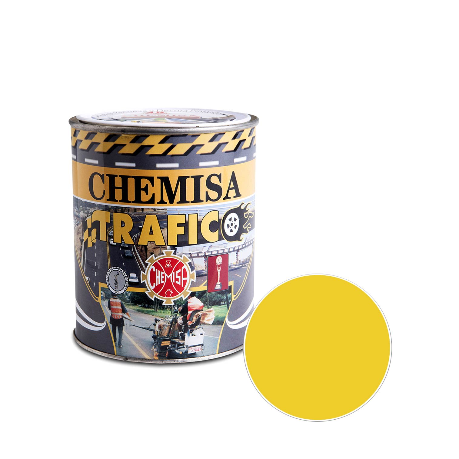 PINTURA REFLECTIVA AMARILLA TRAFICO 1L CHEMISA