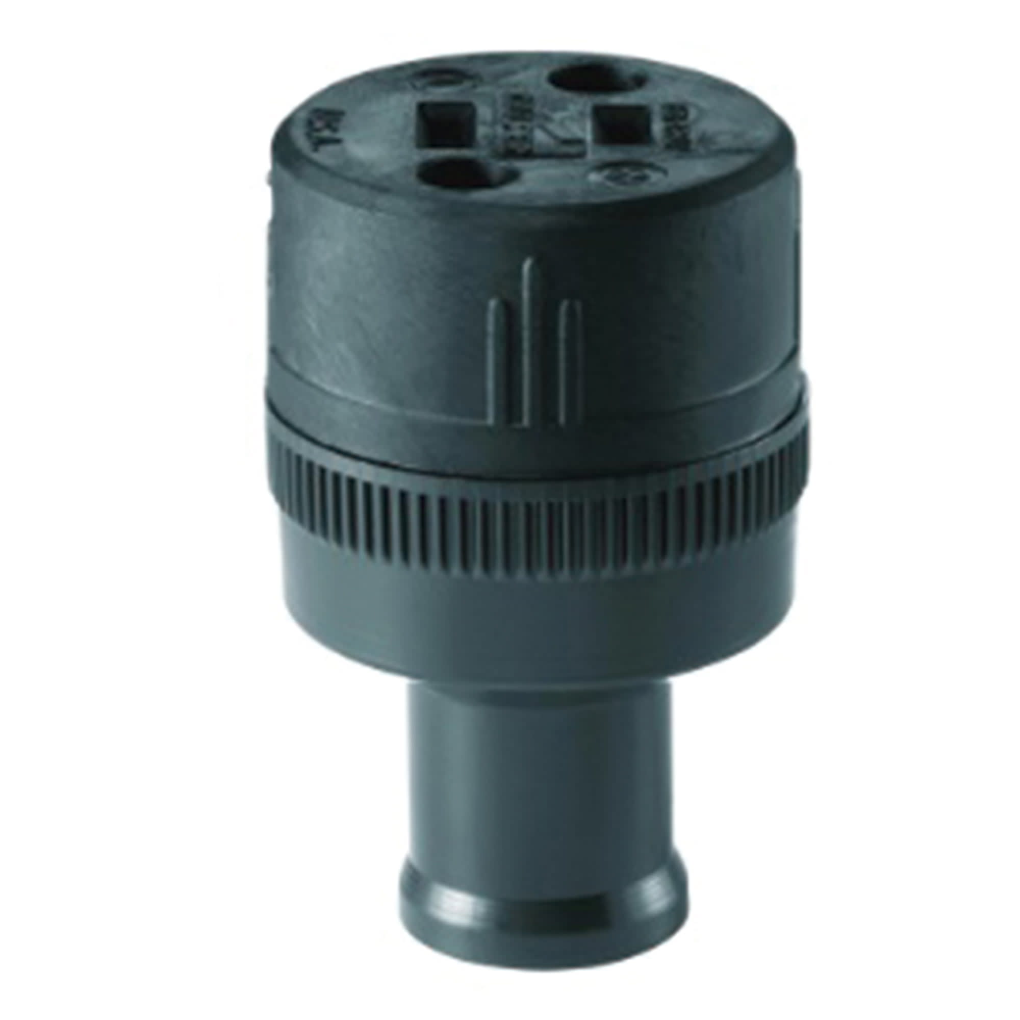 CONECTOR AEREO CAUCHO 2PATAS 15A 125V O NEGRO 224E EATON1