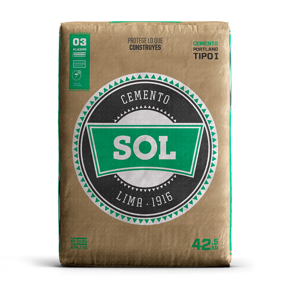 CEMENTO PORTLAND TIPO I 42.5KG SOL