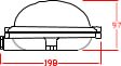 FANAL CIRCULAR DE 100W HERMETICO IP65 NO INCLUYE LAMPARA FCT/100 AIBAR2