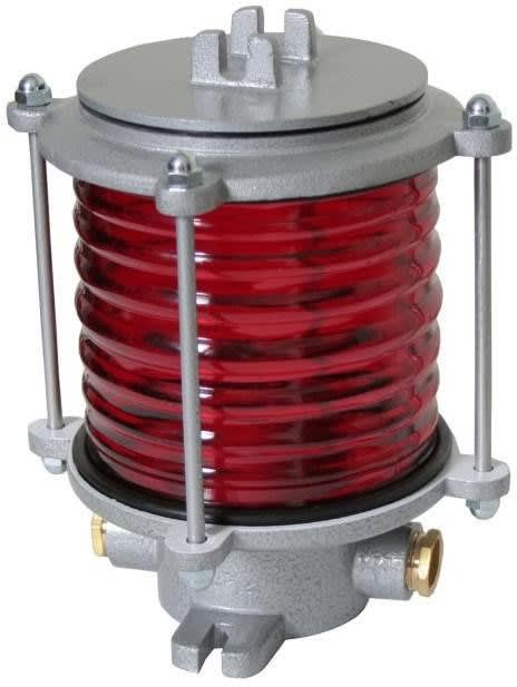 FANAL RECTO ROJO 150W ALUMINIO DE POLICARBONATO 360° HERMETICO IP56 NO INCLUYE LAMPARAFRR/P150 AIBAR1