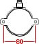 FANAL RECTO ROJO DE 40W HERMETICO IP65 NO INCLUYE LAMPARA FRR/40 AIBAR1