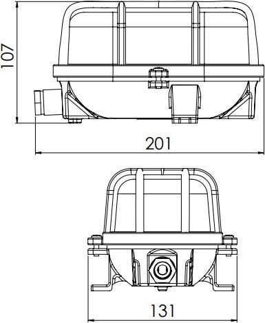 FANAL OVAL DE 100W DE BRONCE HERMETICO IP66 NO INCLUYE LAMPARA FOT/H100 BR AIBAR1
