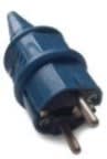 TOMACORRIENTE SCHUKO INDUSTRIAL DOBLE 16A C/TAPA IP65 TSD/16 AIBAR1