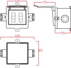 INTERRUPTOR INDUSTRIAL C/TAPA DOBLE 15A IRD/T15 AIBAR1