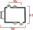 INTERRUPTOR INDUSTRIAL C/TAPA SIMPLE 15A IRS/T15 AIBAR1