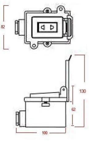 INTERRUPTOR INDUSTRIAL C/TAPA SIMPLE 15A BRONCE IRS/T15 PBR AIBAR1