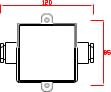 INTERRUPTOR INDUSTRIAL C/TAPA DOBLE 15A BRONCE IRD/T15 PBR AIBAR2