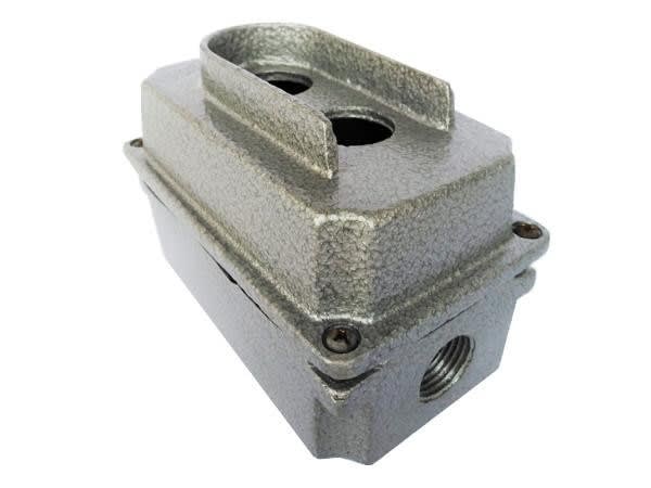 INTERRUPTOR INDUSTRIAL PUSH BUTTON 22 mm DE 2 PULSADORES CON CERCO IRP/C2 C IRP/C2 AIBAR1