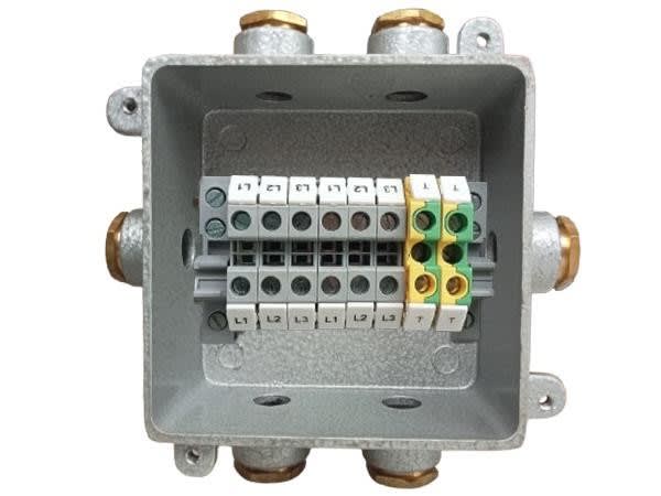 CAJA HERMETICA 105x105x60 mm DE 6 SALIDAS IP66 CDC/P6 AIBAR1