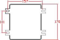 CAJA HERMETICA 170x145x90 mm IP65 CHG/12 AIBAR1