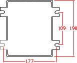 CAJA HERMETICA 190x165x95 mm IP65 CHG/14 AIBAR1