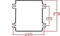 CAJA HERMETICA 250x215x120 mm IP65 CHG/19 AIBAR1