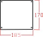CAJA HERMETICA 185x170x110 mm IP66 CHG/A2 AIBAR1