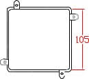 CAJA HERMETICA 105x105x60 mm IP66 CHG/P105 AIBAR1