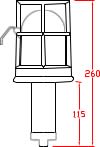 LAMPARA DE EXTENSION HERMETICA 100W IP67 LEH/J100 AIBAR1