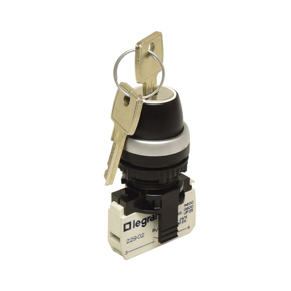 OMS/SELECTOR CON LLAVE DE 2 POSICIONES FIJAS 23738 LEGRAND