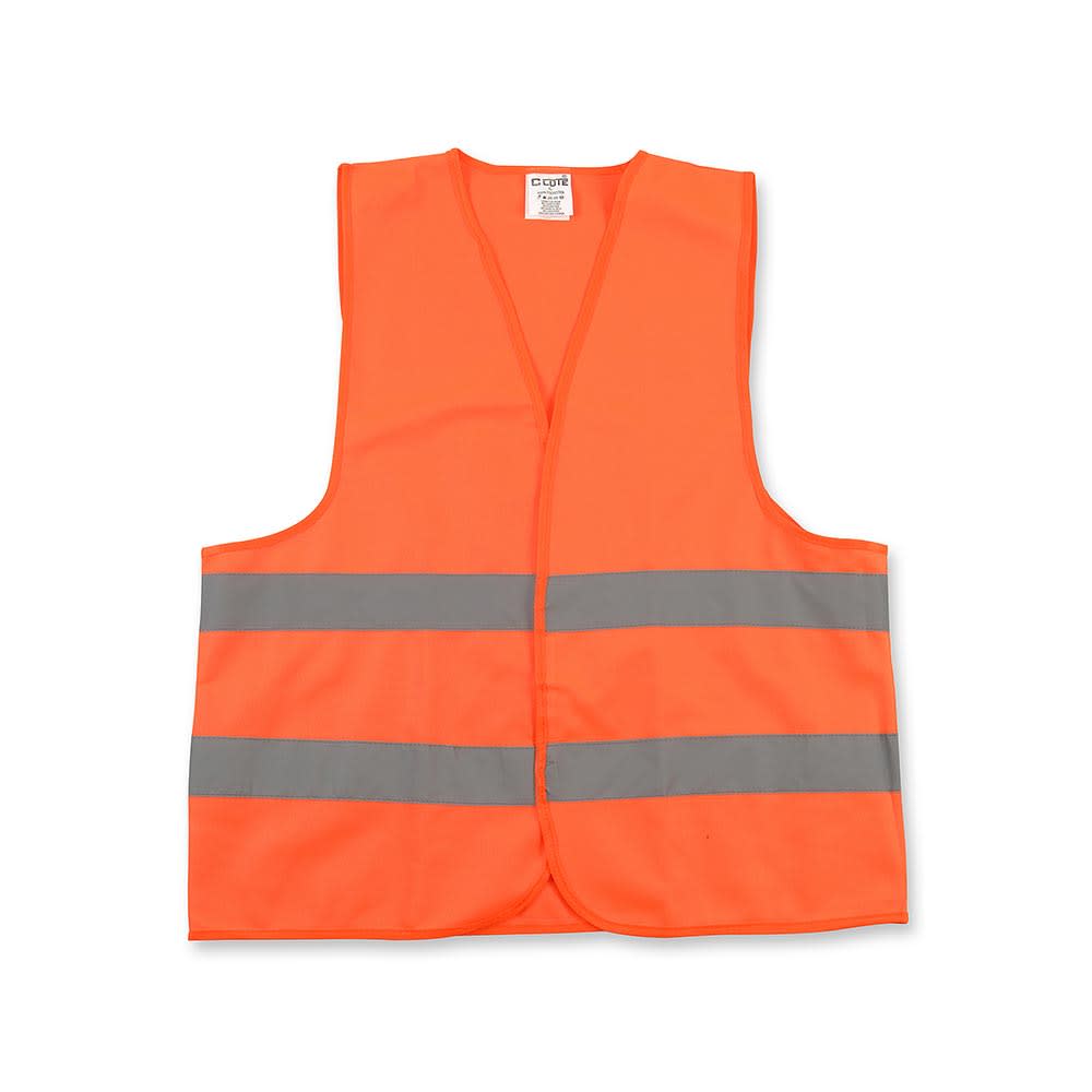 CHALECO REFLECTIVO XL NARANJA CON DOBLE CINTA REFLECTIVA CLUTE