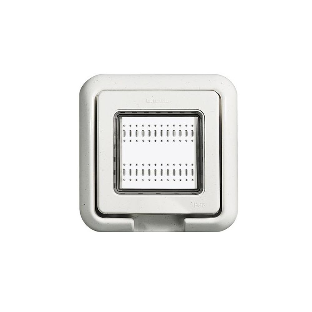 CUBIERTA IDROBOX 2 MODULOS IP55 LIVING LIGHT BLANCO 24602N BTICINO1