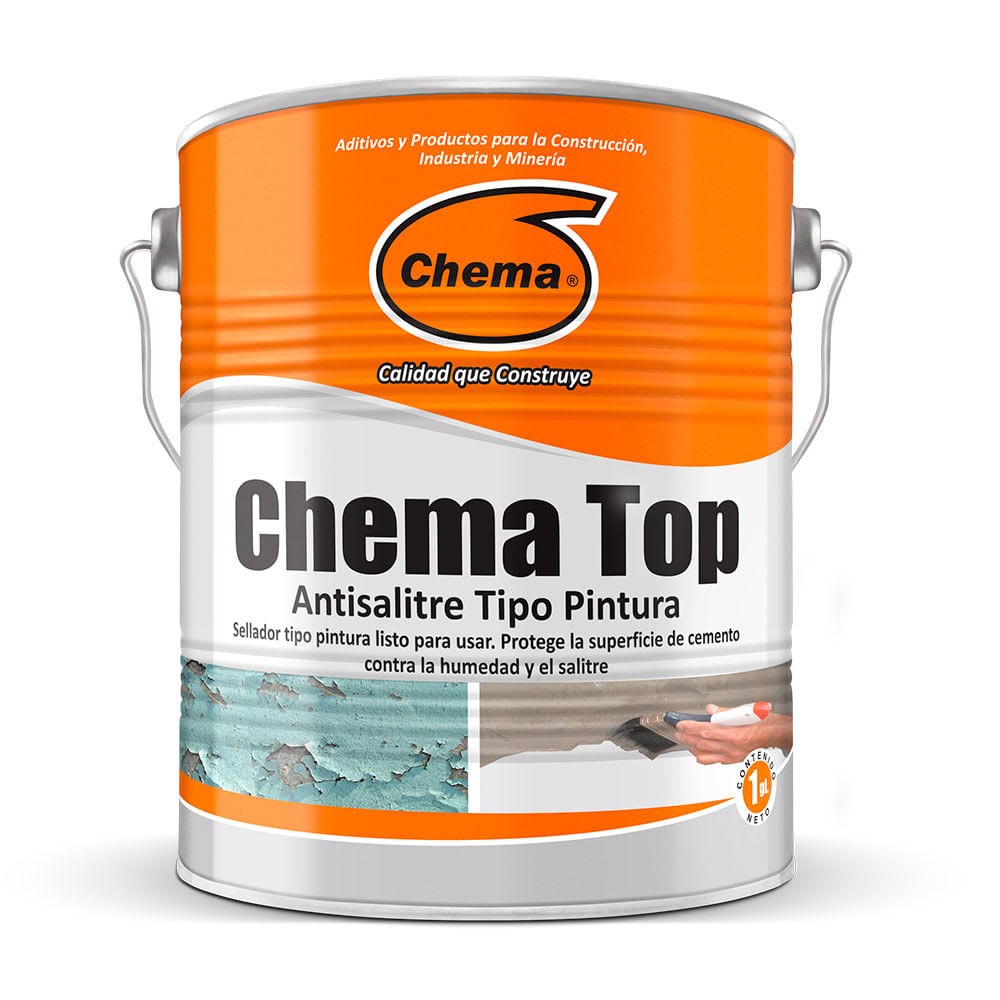 IMPERMEABILIZANTE TOP TIPO PINTURA 1 GALON. CHEMA1