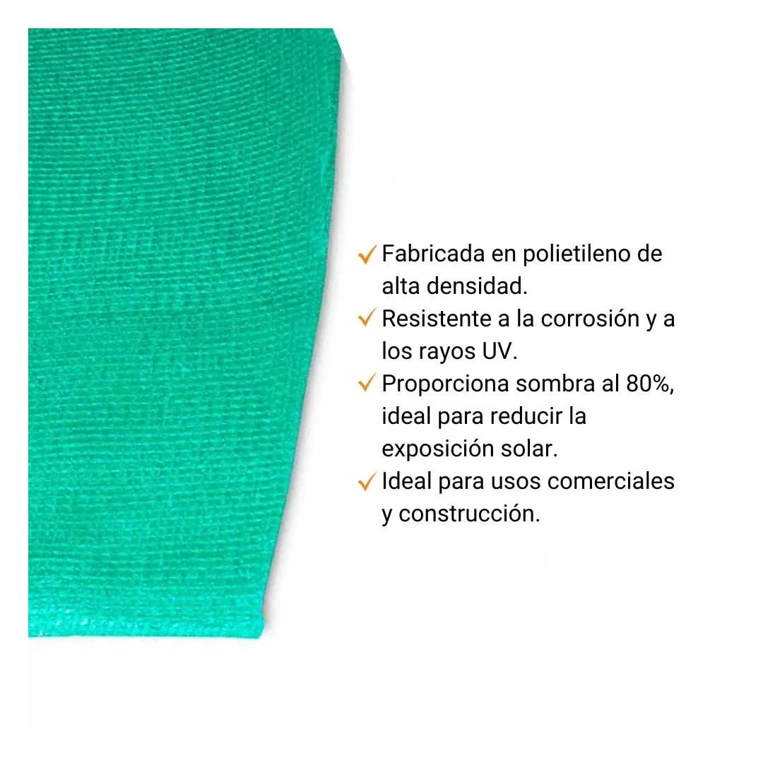 MALLA RASCHEL VERDE 80% - VENTA POR METRO LINEAL SM2